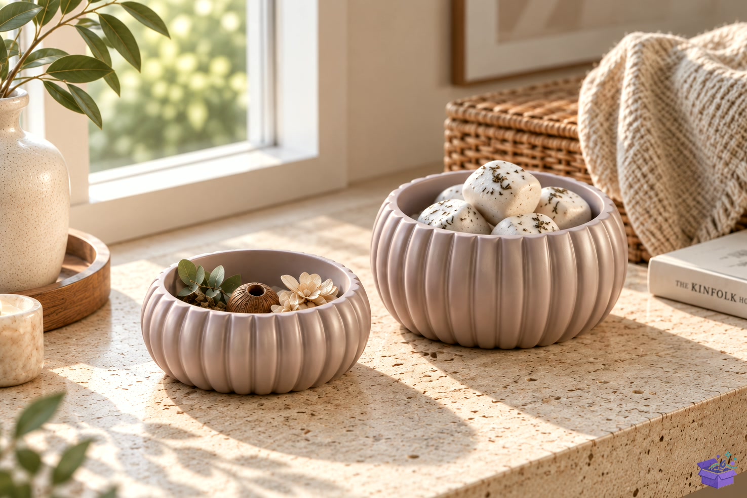 Ribbed Pumpkin Saksı Tasarımı STL - 3D Baskı ve Model Dosyası (STL, OBJ, 3MF) - detaylı önizleme 3