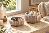 Nervürlü Balkabağı Saksı (3 Tasarım) - 3D Baskı ve Model Dosyası (STL) - detaylı önizleme 3