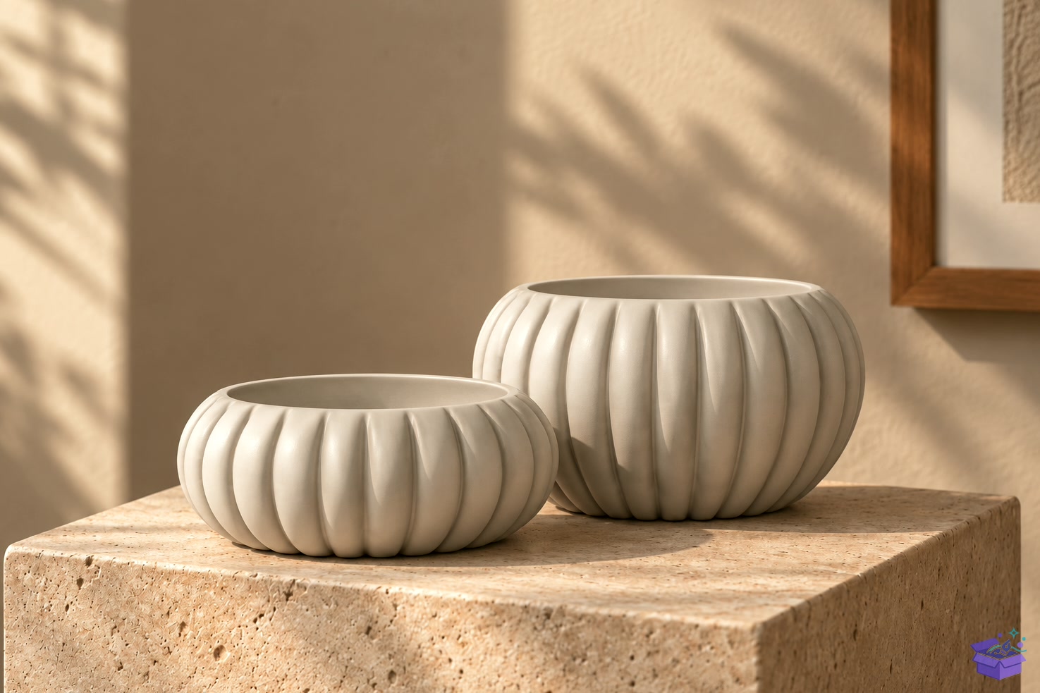 Ribbed Pumpkin Saksı Tasarımı STL - 3D Baskı ve Model Dosyası (STL, OBJ, 3MF) - detaylı önizleme 4