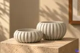 Nervürlü Balkabağı Saksı (3 Tasarım) - 3D Baskı ve Model Dosyası (STL) - detaylı önizleme 4