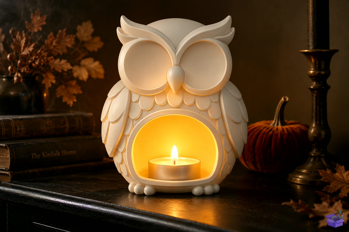 Owl Mumluk STL Yılbaşı Decor - 3D Baskı ve Model Dosyası (STL, OBJ, 3MF) - detaylı önizleme 2