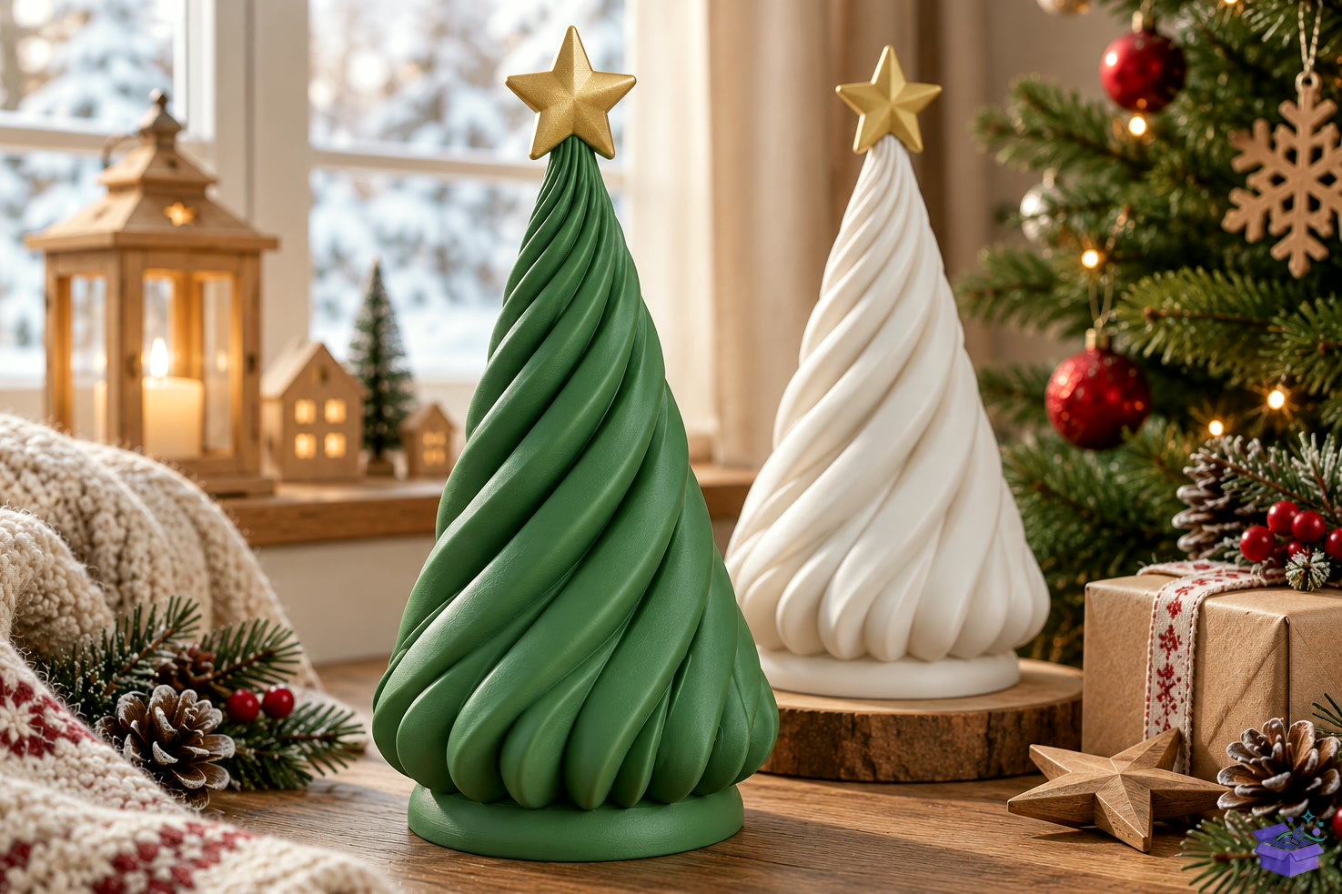 Twisted Yılbaşı Ağacı STL Holiday Decor - 3D Baskı ve Model Dosyası (STL, OBJ, 3MF) - detaylı önizleme 2