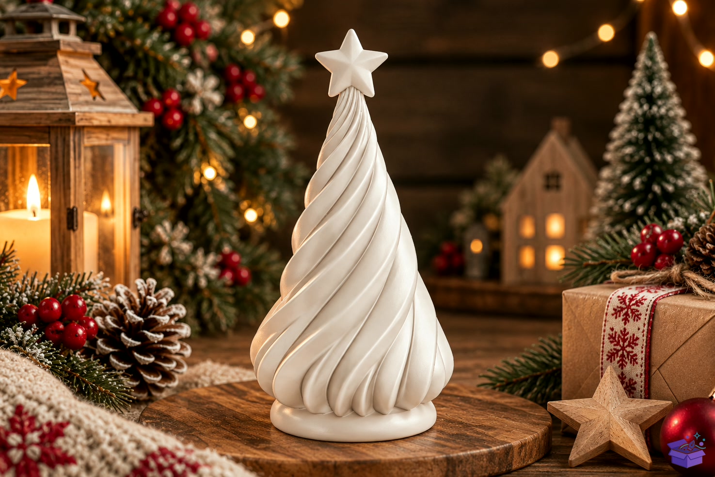 Twisted Yılbaşı Ağacı STL Holiday Decor - 3D Baskı ve Model Dosyası (STL, OBJ, 3MF) - detaylı önizleme 3