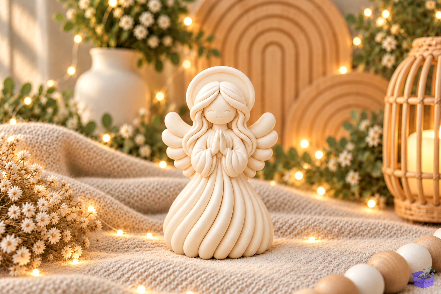 Praying Angel STL Guardian Angel 3D - 3D Baskı ve Model Dosyası (STL, OBJ, 3MF) - detaylı önizleme 2
