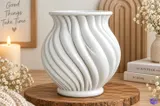 Burgu Çiçek Vazosu - 3D Baskı ve Model Dosyası (STL) - detaylı önizleme 3