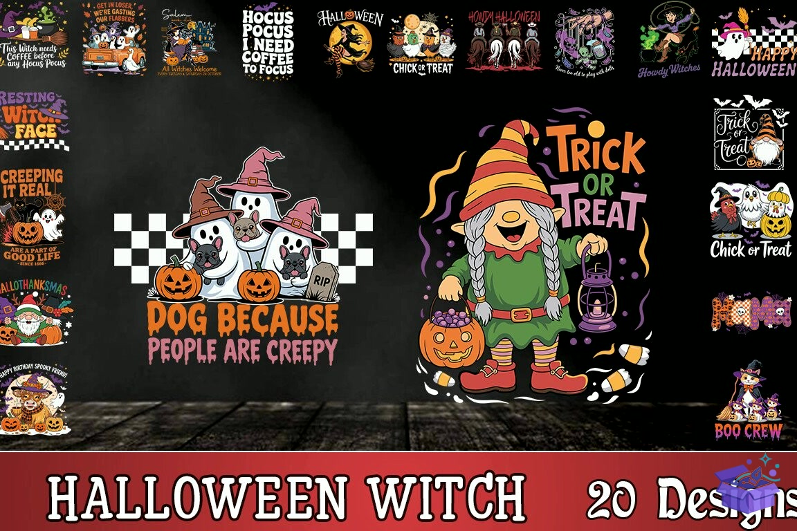 Cadılar Bayramı Witch SVG - Lazer Kesim ve Çizim Dosyası (SVG, DXF, EPS, PNG) - Paketler İndir (DXF, SVG, EPS)
