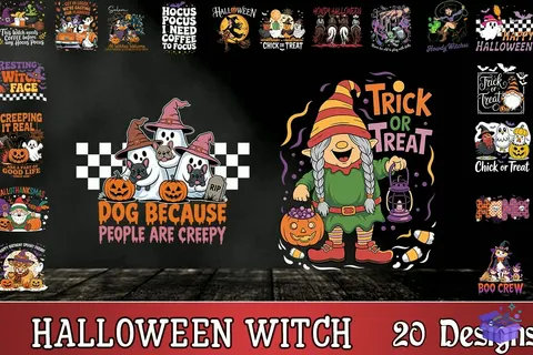 Cadılar Bayramı Witch SVG - Lazer Kesim ve Çizim Dosyası (SVG, DXF, EPS, PNG) - Paketler İndir (DXF, SVG, EPS)