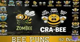 "Bee Puns" Arı Esprileri Tasarımları (20 Tasarım) - Vektörel Çizim & Grafik Dosyası (SVG, DXF, EPS, PNG) - detaylı önizleme 2