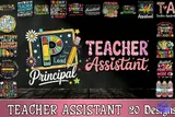 "Teacher Assistant" Öğretmen Asistanı Tasarımları (20 Tasarım) - Vektörel Çizim & Grafik Dosyası (SVG, DXF, EPS, PNG) - detaylı önizleme 1