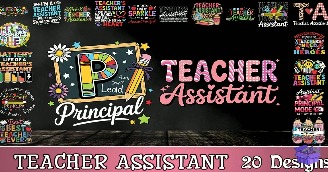 Teacher Assistant SVG - Lazer Kesim ve Çizim Dosyası (SVG, DXF, EPS, PNG) - detaylı önizleme 2