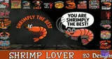 "Shrimp Lover" Karides Sever Tasarımları (20 Tasarım) - Vektörel Çizim & Grafik Dosyası (SVG, DXF, EPS, PNG) - detaylı önizleme 2