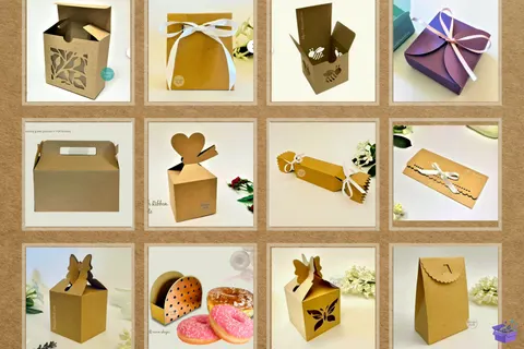 SVG 3D SVG Kutu Şablon - 3D Baskı ve Model Dosyası (STL, OBJ, 3MF) - Origami ( Kağıt Sanatı ) İndir (STL, OBJ, 3MF)