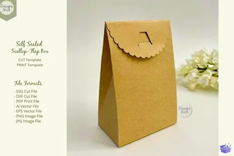 Self Sealed Gift Bag Şablon SVG PDF - 3D Baskı ve Model Dosyası (STL, OBJ, 3MF) - Origami ( Kağıt Sanatı ) İndir (STL, OBJ, 3MF)