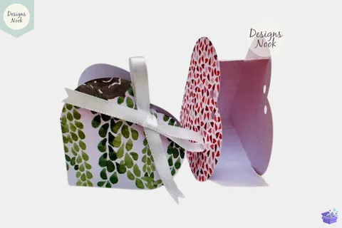 Kalp Temalı Shaped Treat Kutu Favor Kutu Printab - 3D Baskı ve Model Dosyası (STL, OBJ, 3MF) - Origami ( Kağıt Sanatı ) İndir (STL, OBJ, 3MF)