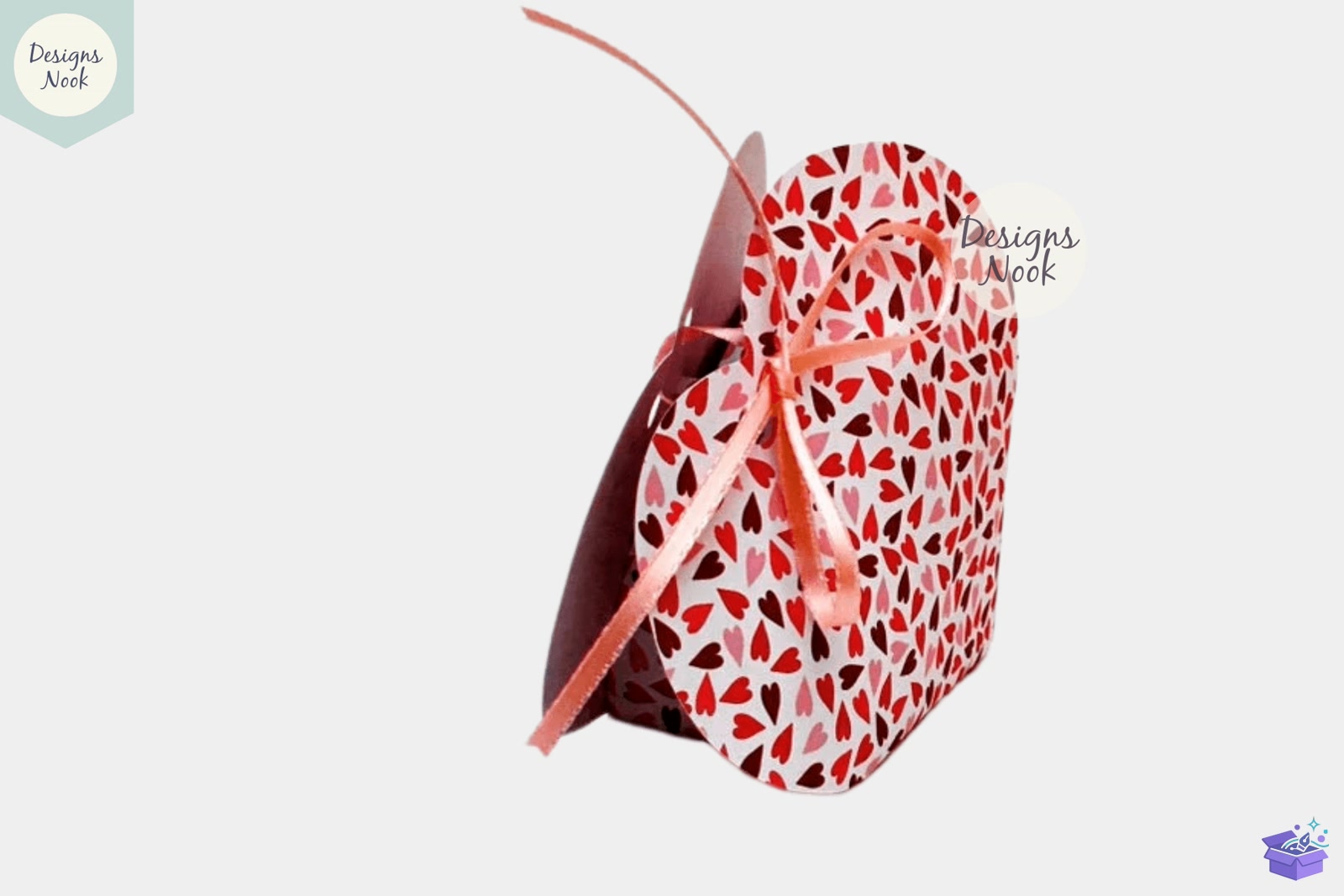 Kalp Temalı Shaped Treat Kutu Favor Kutu Printab - 3D Baskı ve Model Dosyası (STL, OBJ, 3MF) - detaylı önizleme 4