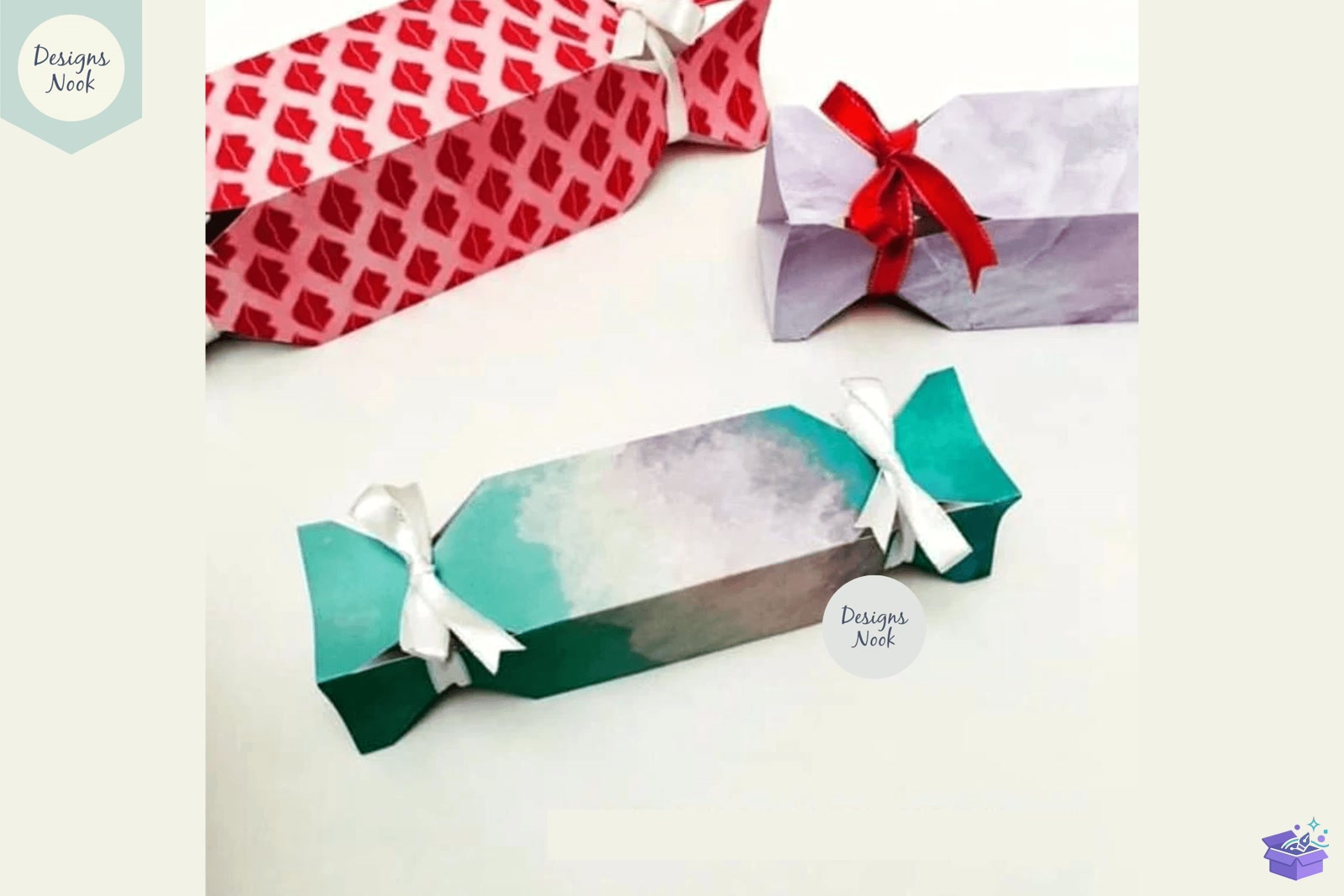 Candy Wrap Kutu Şablon SVG PDF - 3D Baskı ve Model Dosyası (STL, OBJ, 3MF) - detaylı önizleme 6