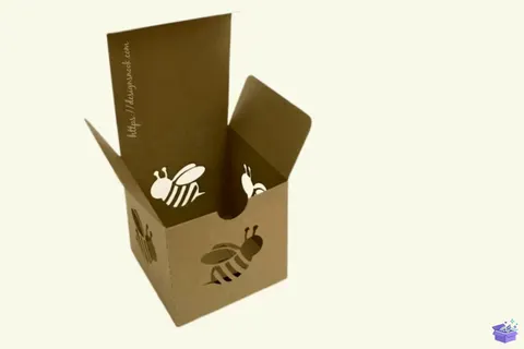 Cube Kutu Şablon Gift Kutu Treat Kutu - 3D Baskı ve Model Dosyası (STL, OBJ, 3MF) - Origami ( Kağıt Sanatı ) İndir (STL, OBJ, 3MF)