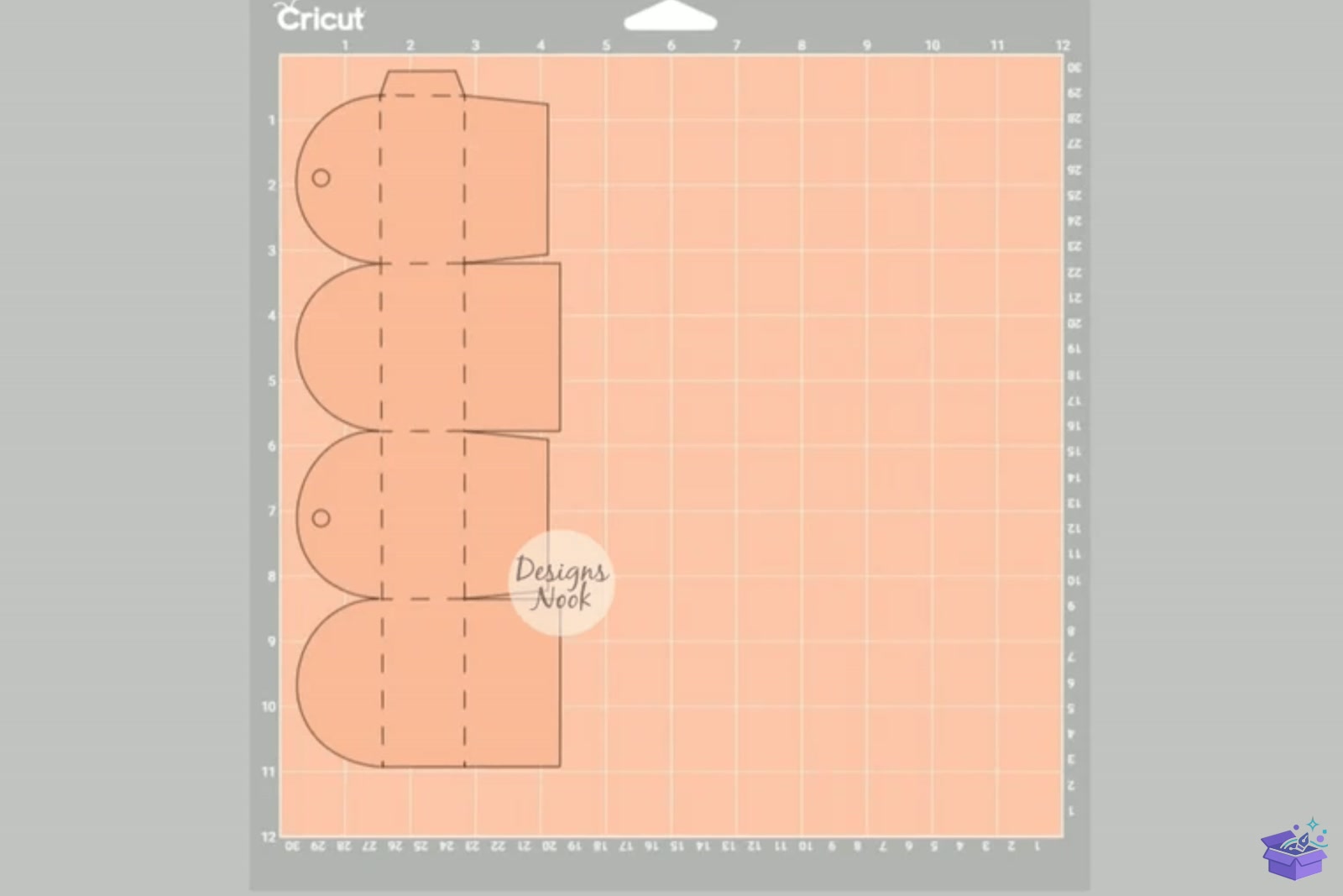 Semi Circle Flap Kutu SVG PDF Files - 3D Baskı ve Model Dosyası (STL, OBJ, 3MF) - detaylı önizleme 4