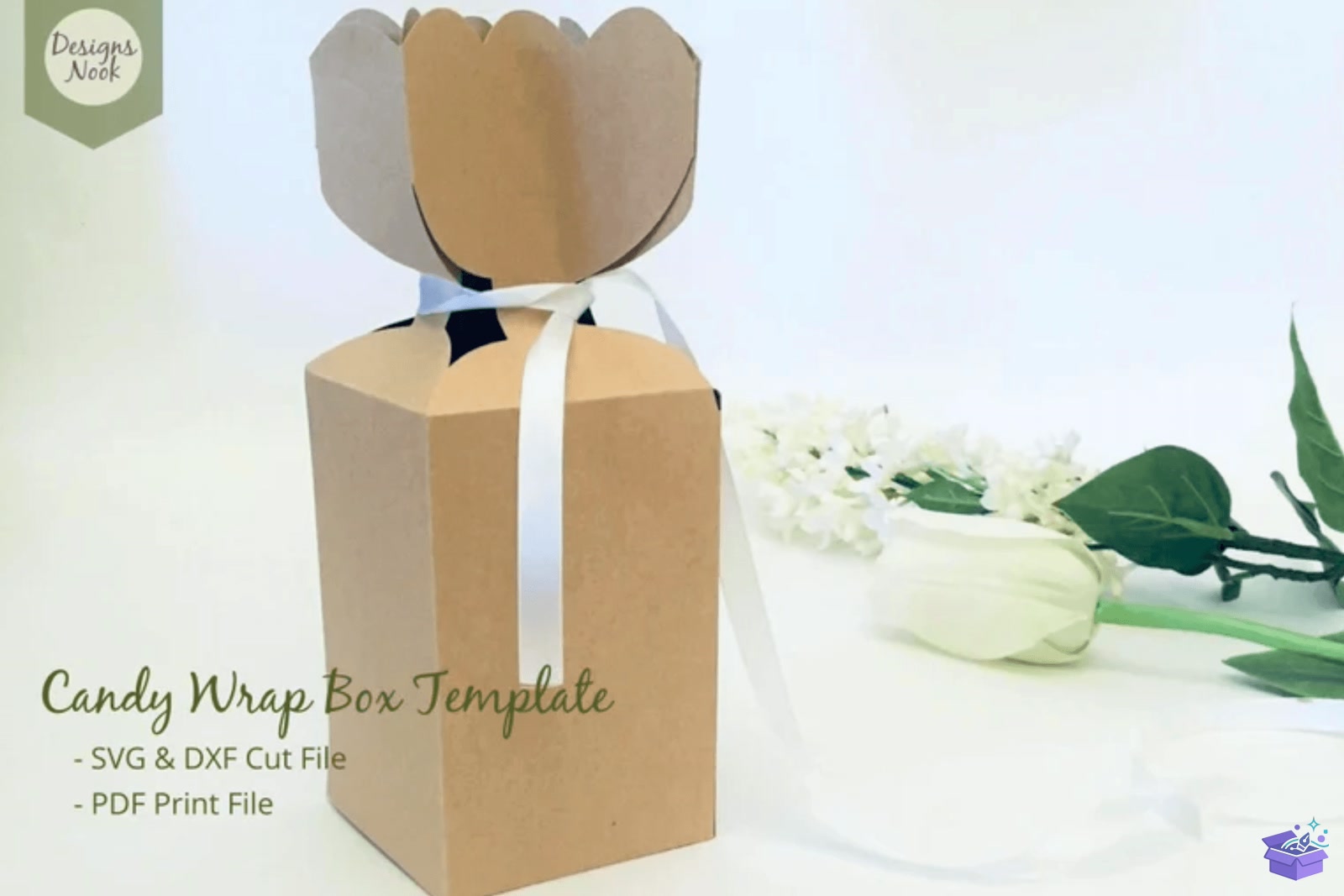 Candy Wrap Top Kutu SVG DXF PDF - 3D Baskı ve Model Dosyası (STL, OBJ, 3MF) - detaylı önizleme 2