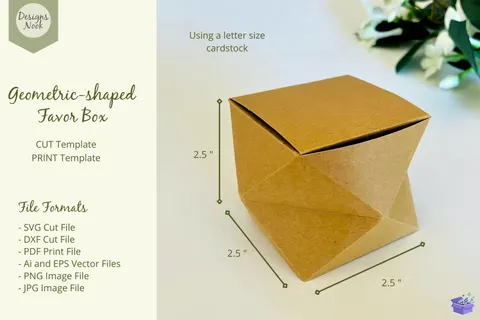 Geometric Kutu Şablon SVG DXF PDF Files - 3D Baskı ve Model Dosyası (STL, OBJ, 3MF) - Origami ( Kağıt Sanatı ) İndir (STL, OBJ, 3MF)