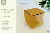 Geometrik Kutu Şablonu - El İşi ve Kesim Dosyası (SVG, DXF, EPS, AI, PDF, PNG) - detaylı önizleme 1