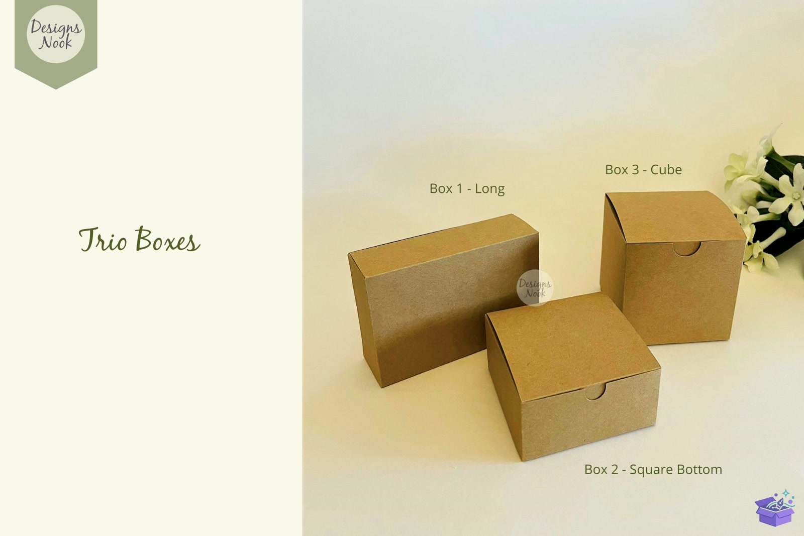 Rectangular And Cube Kutu Şablon TRIO - 3D Baskı ve Model Dosyası (STL, OBJ, 3MF) - detaylı önizleme 2