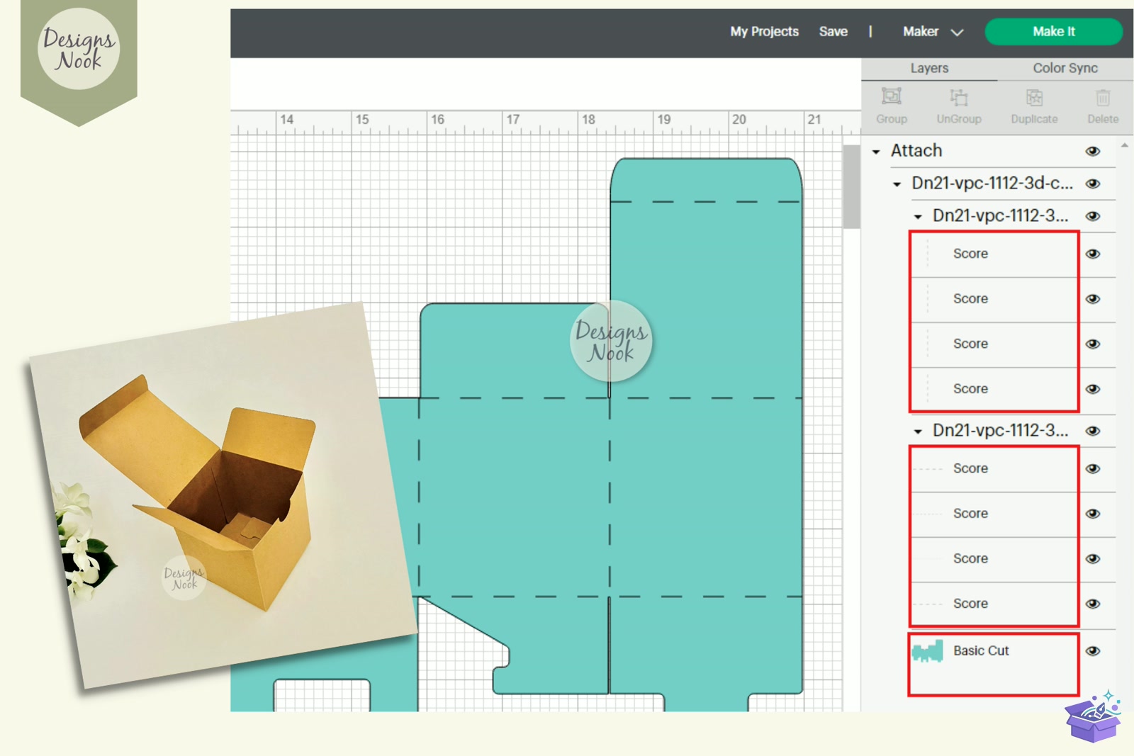 Cube Kutu Şablon Printable - 3D Baskı ve Model Dosyası (STL, OBJ, 3MF) - detaylı önizleme 4