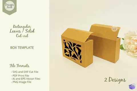 Rectangular Kutu Şablon SVG DXF Cuts - 3D Baskı ve Model Dosyası (STL, OBJ, 3MF) - Origami ( Kağıt Sanatı ) İndir (STL, OBJ, 3MF)