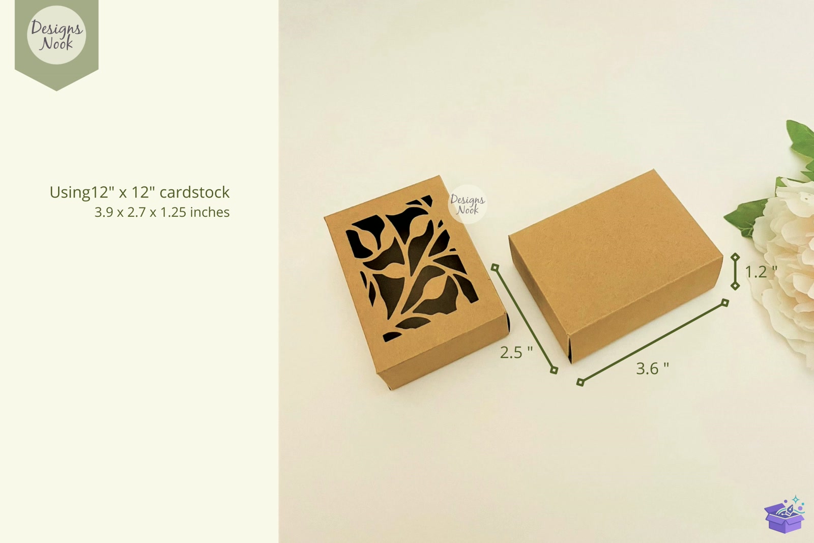 Rectangular Kutu Şablon SVG DXF Cuts - 3D Baskı ve Model Dosyası (STL, OBJ, 3MF) - detaylı önizleme 3