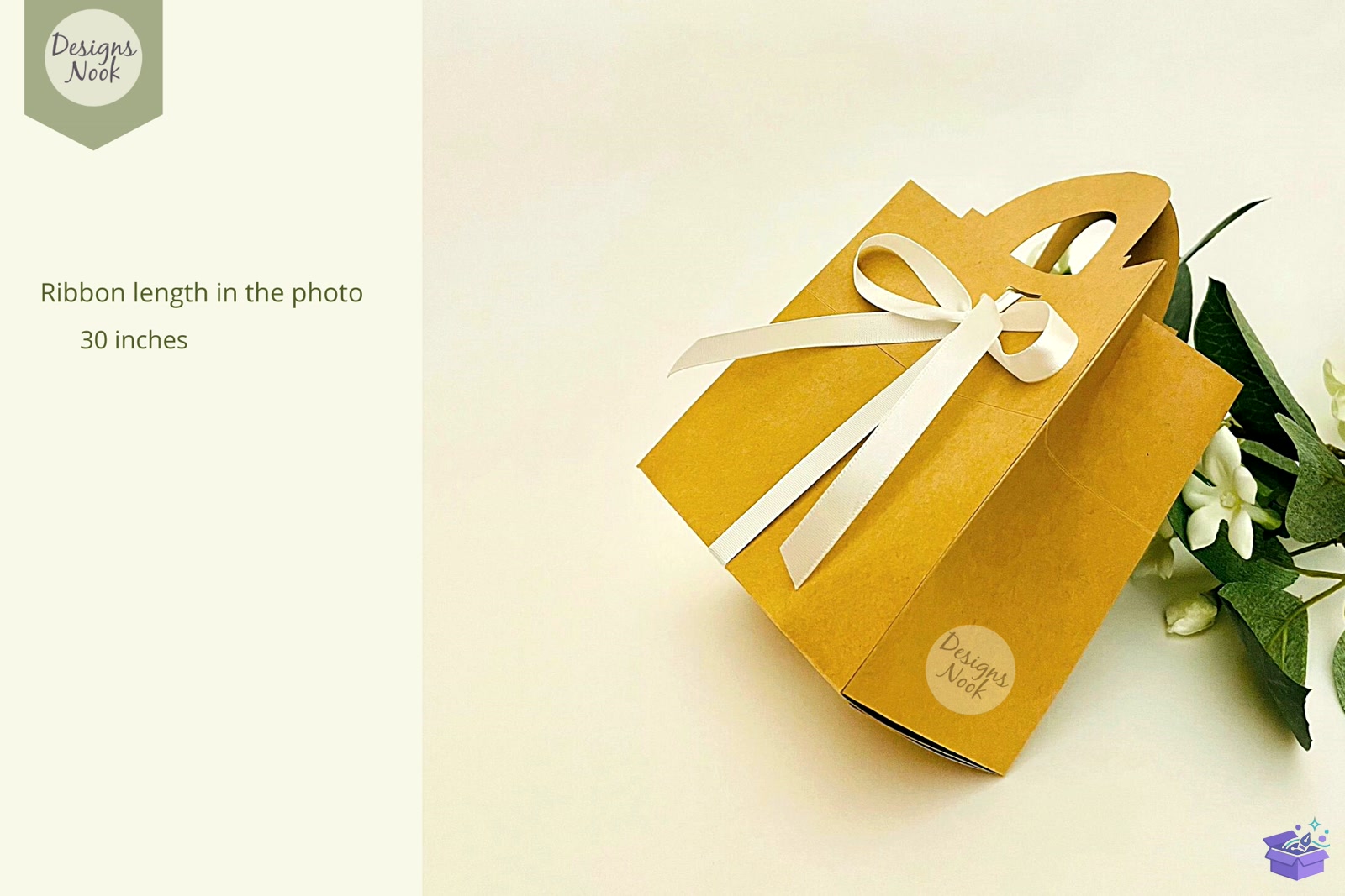 Ribbon Gift Bag Şablon Shopping Bag - 3D Baskı ve Model Dosyası (STL, OBJ, 3MF) - detaylı önizleme 3