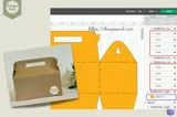 Büyük Üçgen Kapaklı Kutu Şablonu - El İşi ve Kesim Dosyası (SVG, DXF, AI, PDF) - detaylı önizleme 5