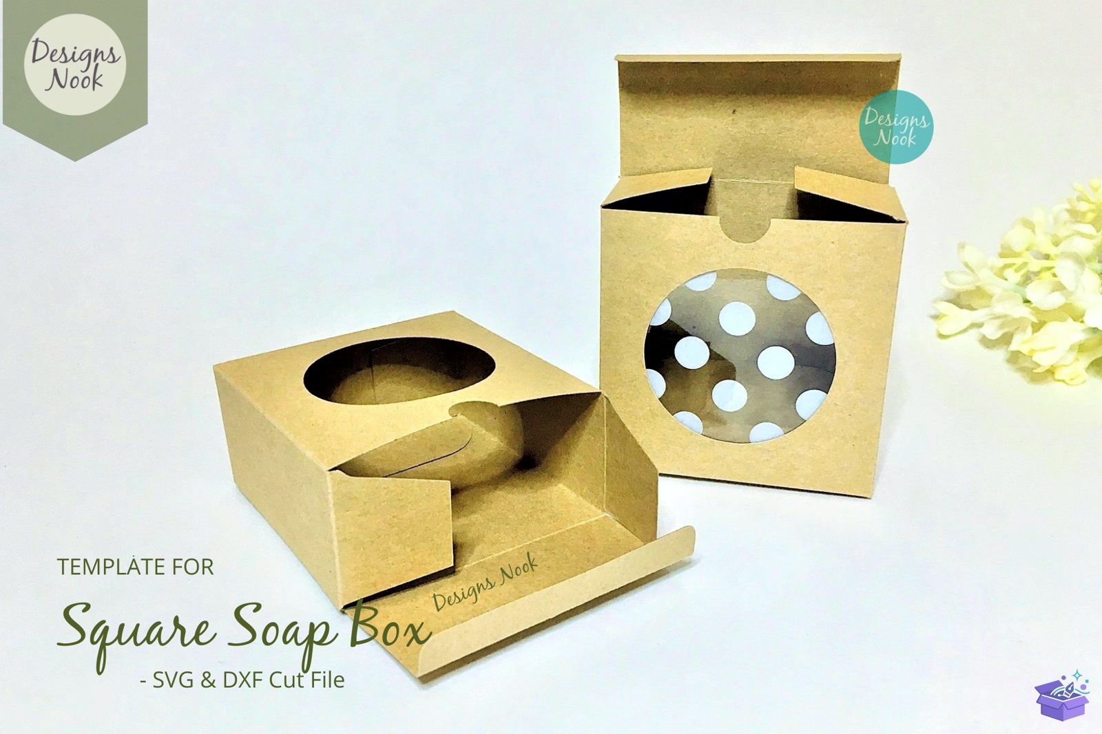 Soap Kutu Şablon With Window Cover - 3D Baskı ve Model Dosyası (STL, OBJ, 3MF) - detaylı önizleme 5