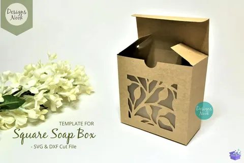 Soap Kutu Şablon With Window Cover - 3D Baskı ve Model Dosyası (STL, OBJ, 3MF) - Origami ( Kağıt Sanatı ) İndir (STL, OBJ, 3MF)