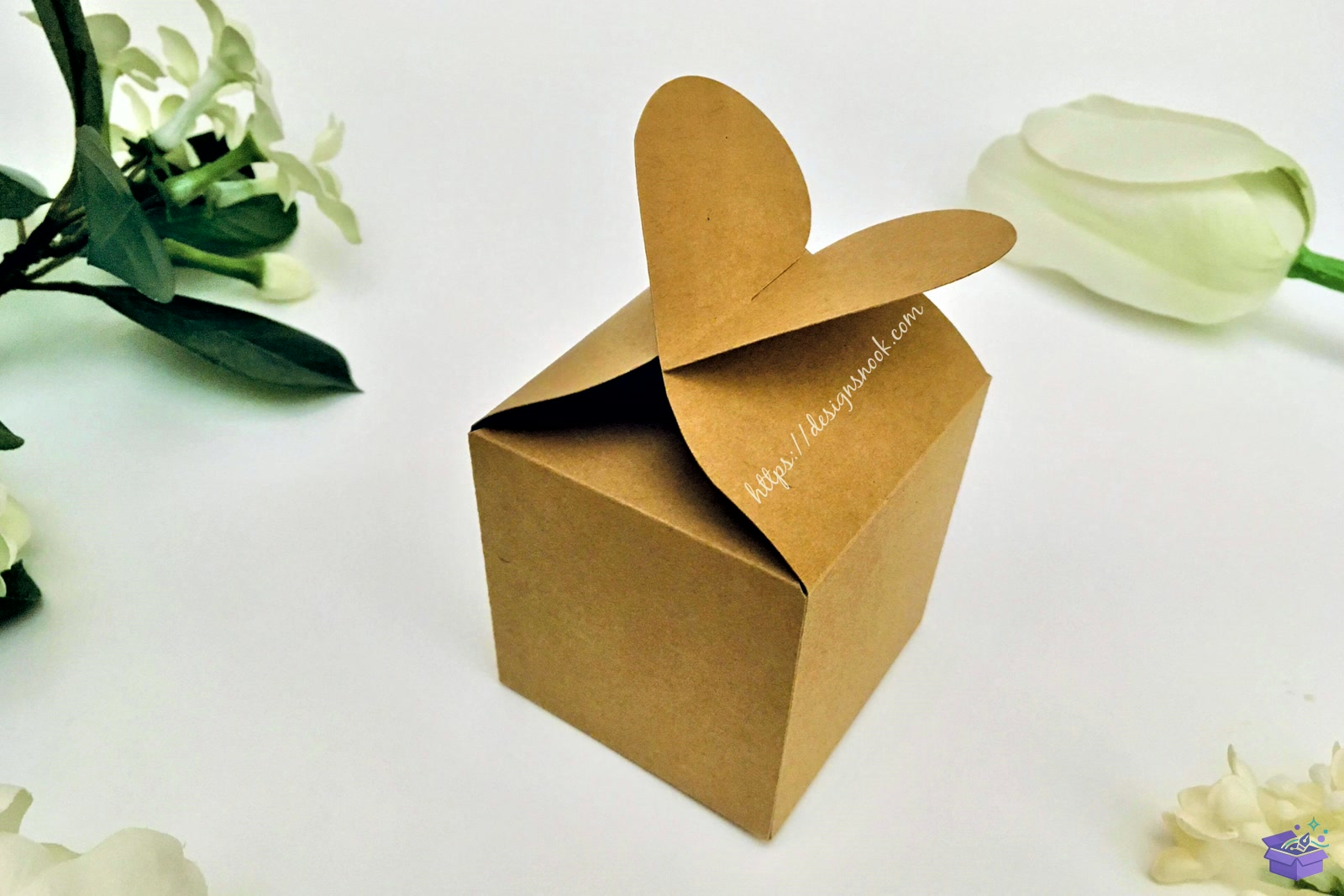 Kalp Temalı Shaped Cube Kutu Şablon - 3D Baskı ve Model Dosyası (STL, OBJ, 3MF) - Origami ( Kağıt Sanatı ) İndir (STL, OBJ, 3MF)