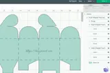 Kalp Desenli Küp Kutu Şablonu - El İşi ve Kesim Dosyası (SVG, DXF, PDF) - detaylı önizleme 5