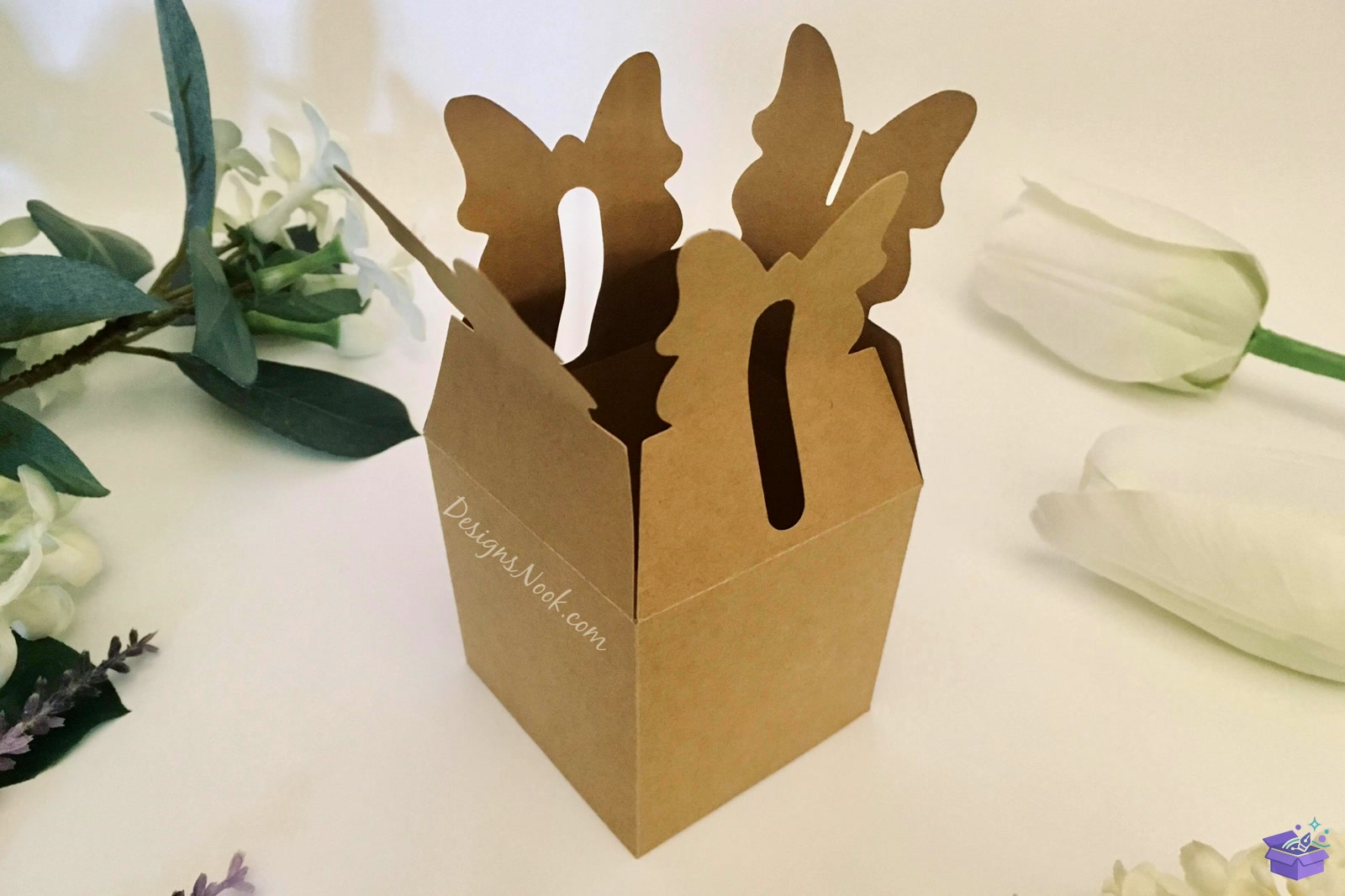 Kelebek Top Kutu Şablon Gift Kutu T - 3D Baskı ve Model Dosyası (STL, OBJ, 3MF) - detaylı önizleme 3