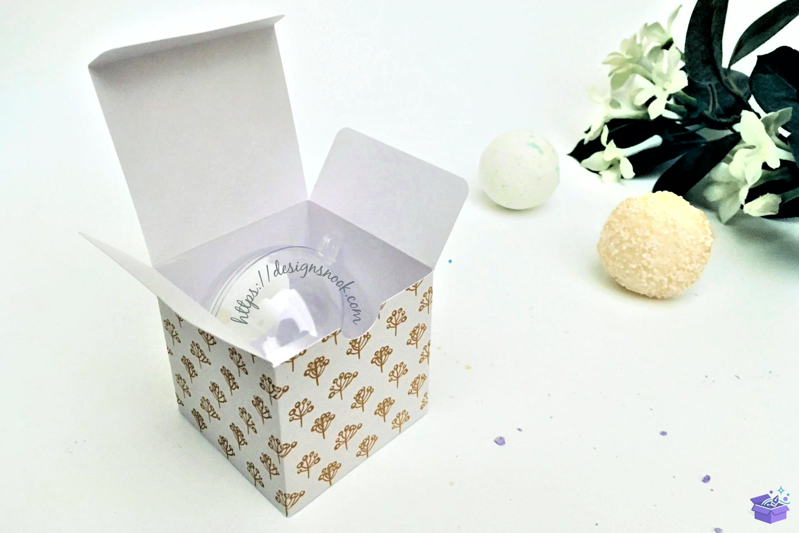 Bath Bomb Packaging Şablon Bath Bomb - 3D Baskı ve Model Dosyası (STL, OBJ, 3MF) - detaylı önizleme 2