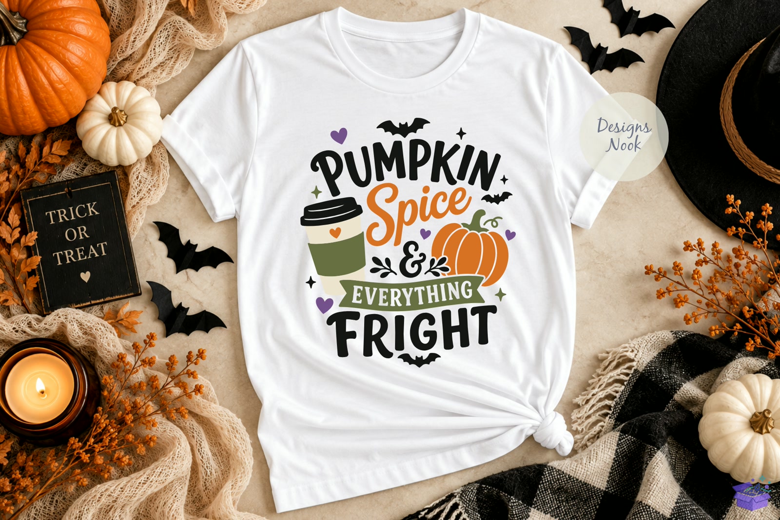 Pumpkin Spice Everything Fright SVG - 3D Baskı ve Model Dosyası (STL, OBJ, 3MF) - detaylı önizleme 2