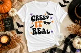 "Creep It Real" Sevimli Komik Hayalet - El İşi ve Kesim Dosyası (SVG) - detaylı önizleme 2