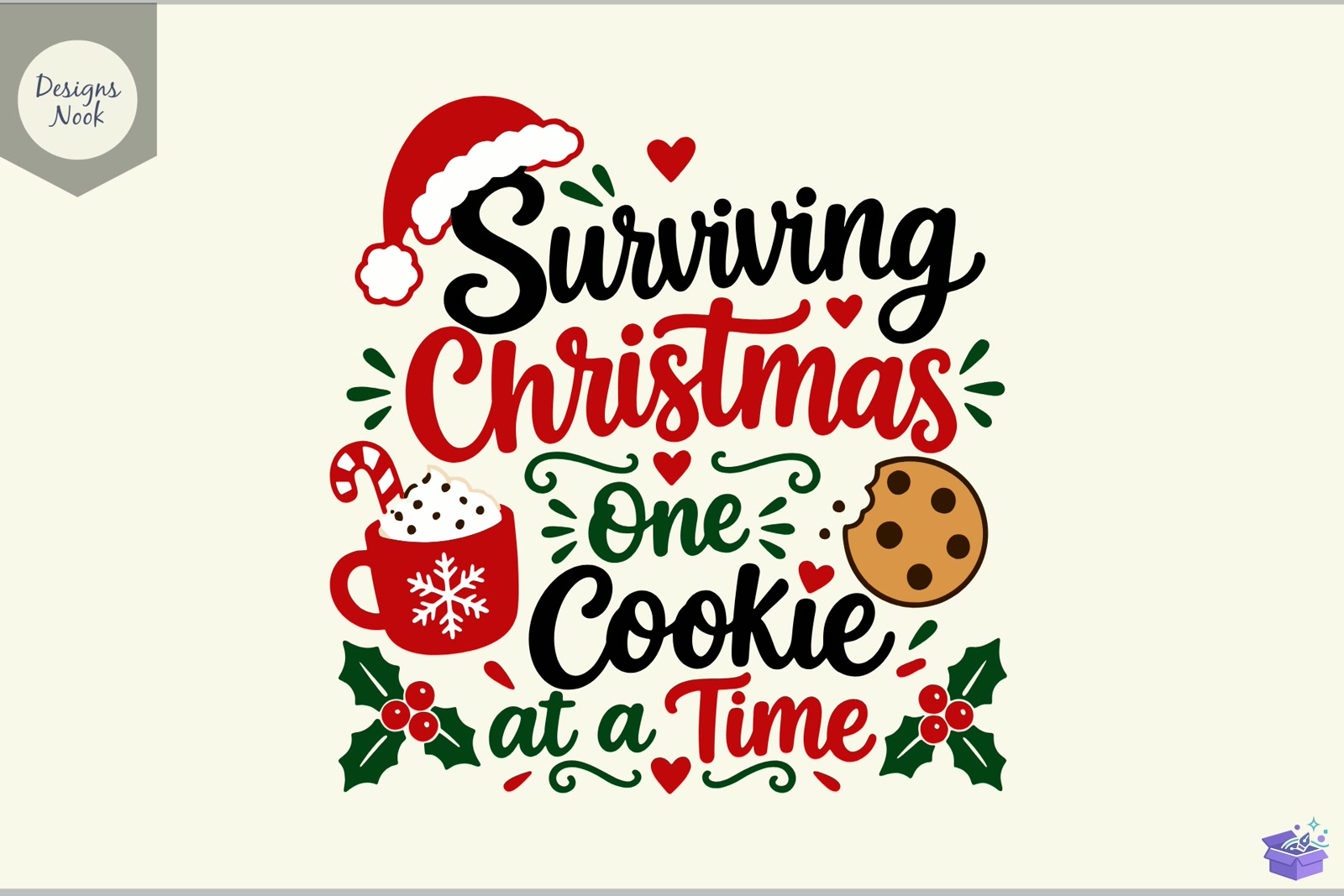 Surviving Yılbaşı One Cookie At a Time - 3D Baskı ve Model Dosyası (STL, OBJ, 3MF) - Origami ( Kağıt Sanatı ) İndir (STL, OBJ, 3MF)
