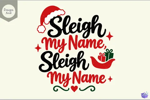 Sleigh My Name Funny Yılbaşı Quote - 3D Baskı ve Model Dosyası (STL, OBJ, 3MF) - Origami ( Kağıt Sanatı ) İndir (STL, OBJ, 3MF)