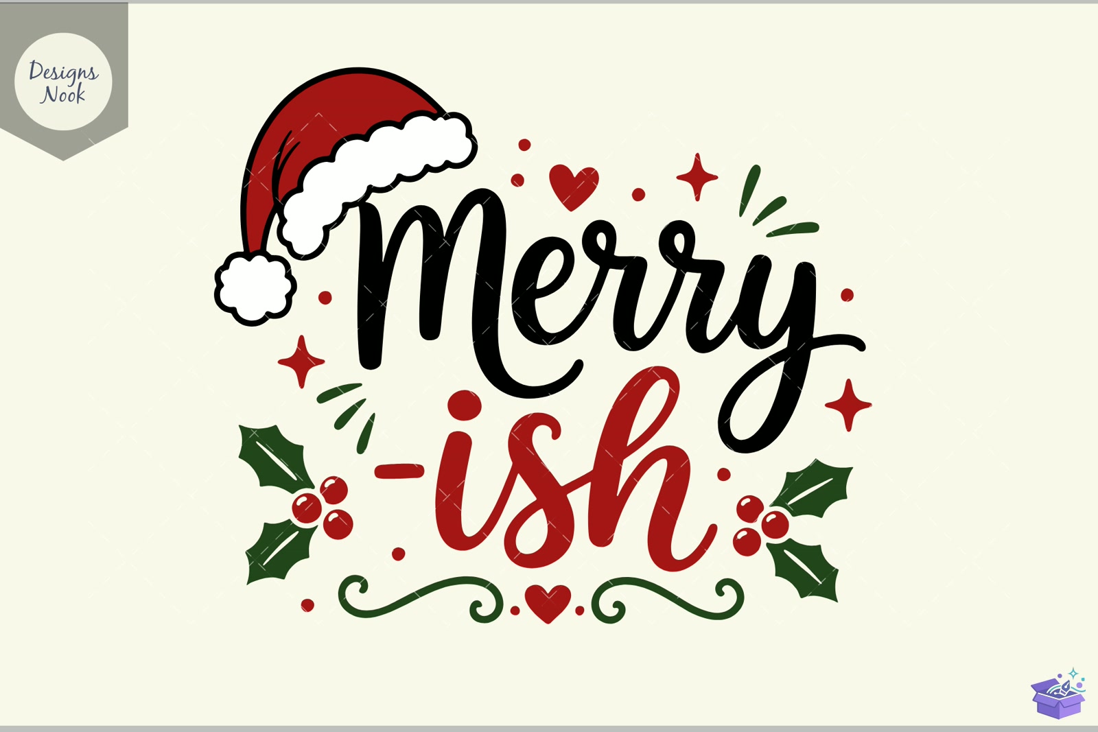 Merry İsh SVG Funny Yılbaşı Sarcasm - 3D Baskı ve Model Dosyası (STL, OBJ, 3MF) - detaylı önizleme 2