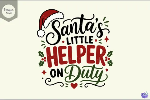 Santa's Little Helper On Duty SVG Funny - 3D Baskı ve Model Dosyası (STL, OBJ, 3MF) - Origami ( Kağıt Sanatı ) İndir (STL, OBJ, 3MF)