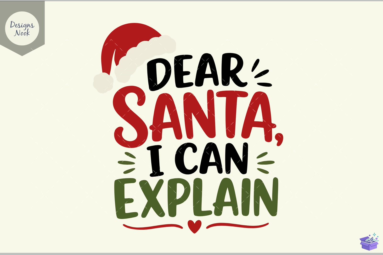 Dear Santa I Can Explain SVG Funny SVG - 3D Baskı ve Model Dosyası (STL, OBJ, 3MF) - detaylı önizleme 2