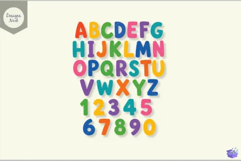 Alphabet SVG Colorful ABC Letters Svg - 3D Baskı ve Model Dosyası (STL, OBJ, 3MF) - Origami ( Kağıt Sanatı ) İndir (STL, OBJ, 3MF)