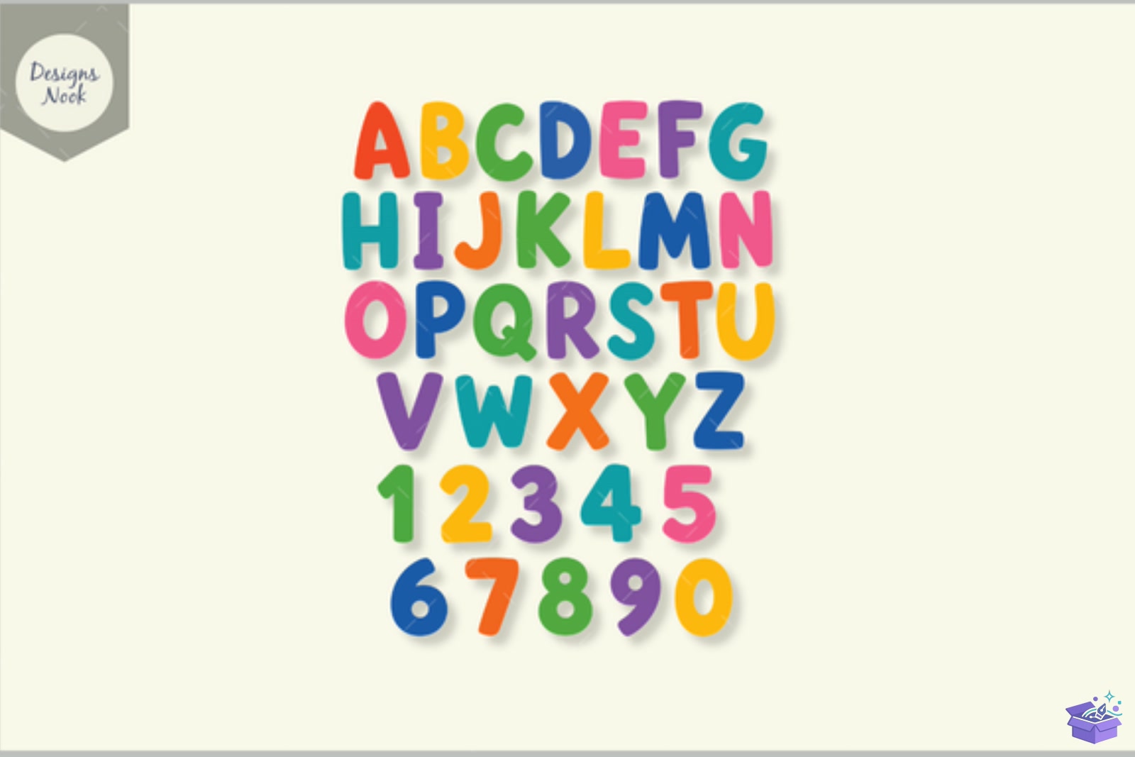 Alphabet SVG Colorful ABC Letters Svg - 3D Baskı ve Model Dosyası (STL, OBJ, 3MF) - detaylı önizleme 2