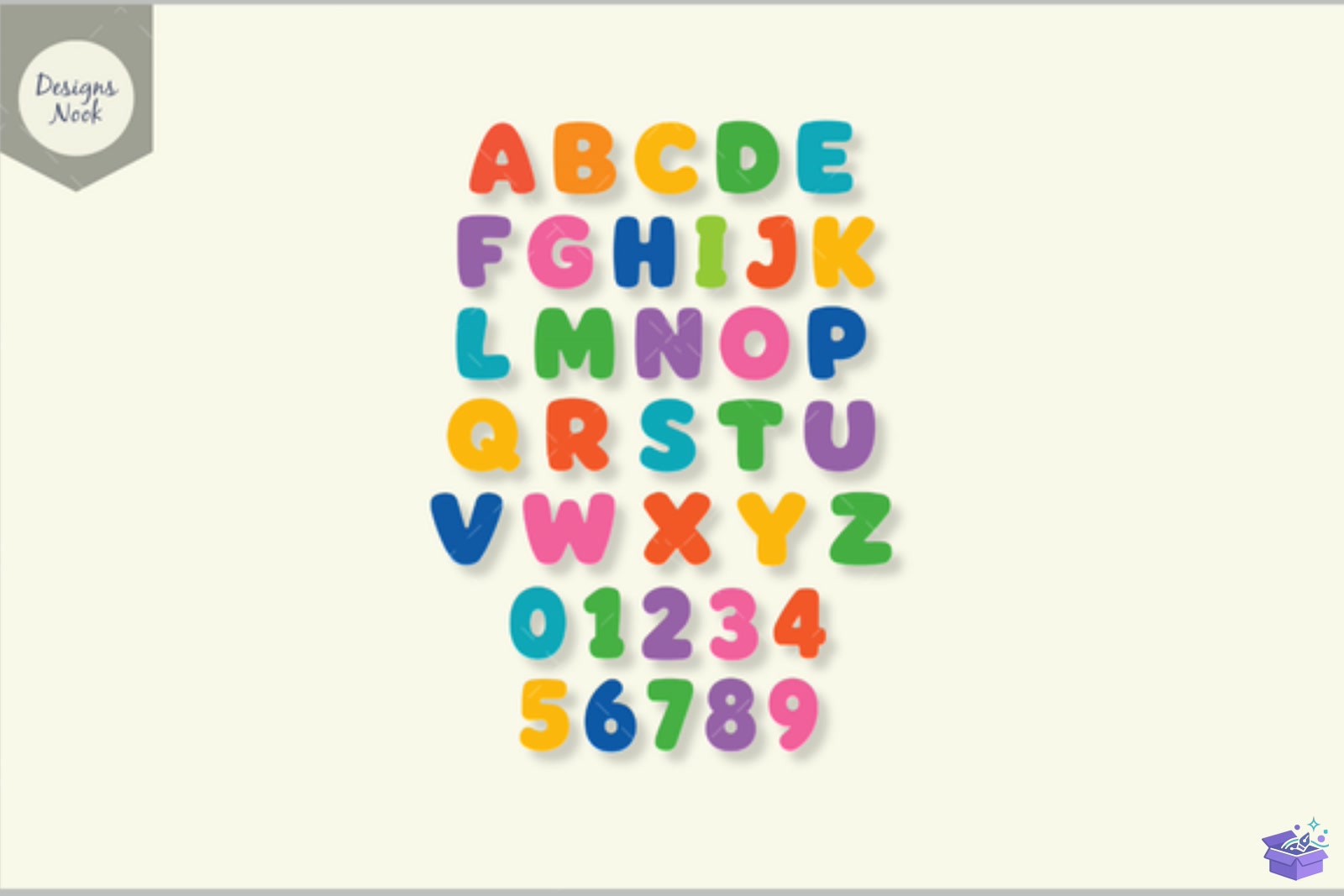Alphabet SVG Colorful ABC Letters Svg - 3D Baskı ve Model Dosyası (STL, OBJ, 3MF) - detaylı önizleme 2