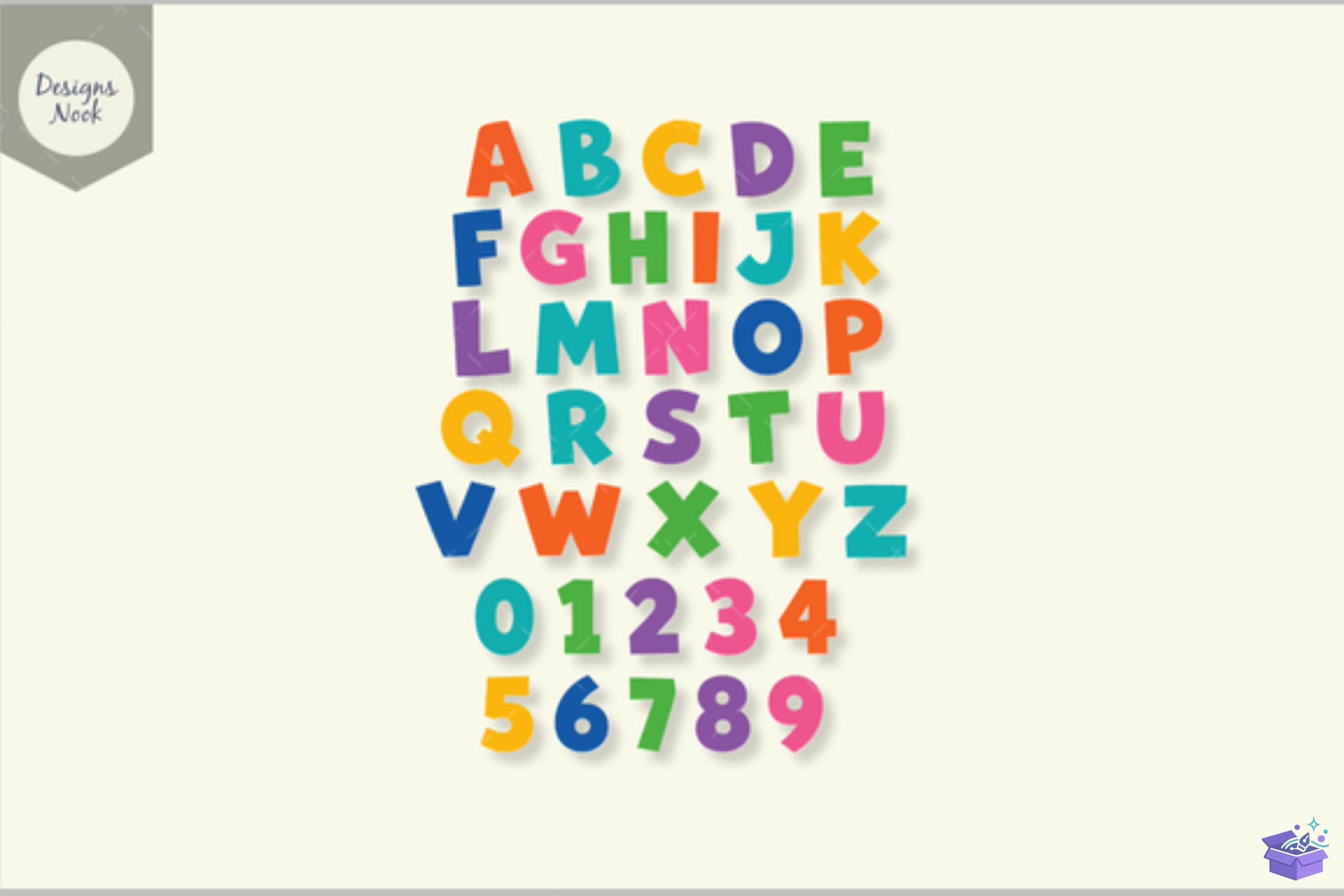 Alphabet SVG Colorful ABC Letters Svg - 3D Baskı ve Model Dosyası (STL, OBJ, 3MF) - detaylı önizleme 2