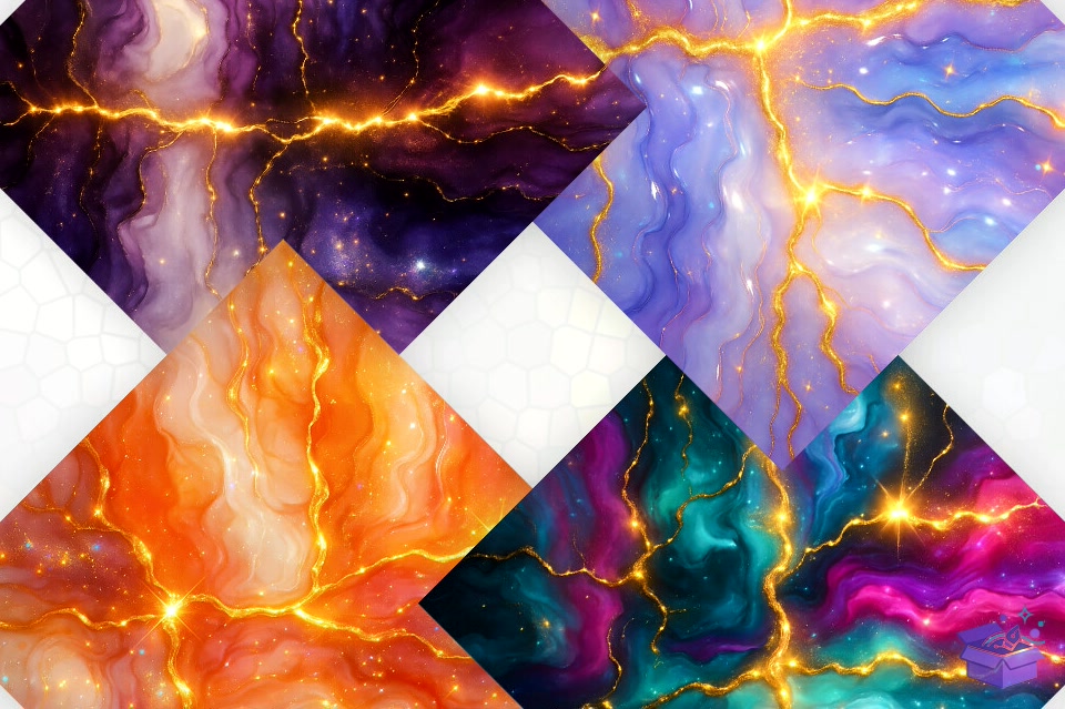 Alcohol Ink Digital Paper - DTF & Süblimasyon Baskı Tasarımı (SVG, DXF, EPS, PNG) - detaylı önizleme 2