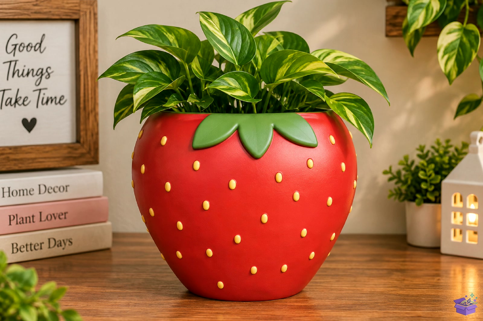 Cute Strawberry Saksı Tasarımı STL - 3D Baskı ve Model Dosyası (STL, OBJ, 3MF) - detaylı önizleme 3